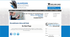 Desktop Screenshot of guardianadjusting.com