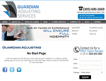 Tablet Screenshot of guardianadjusting.com